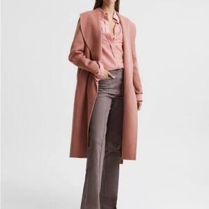 Reiss Freja Shawl Coat Minimalist Design